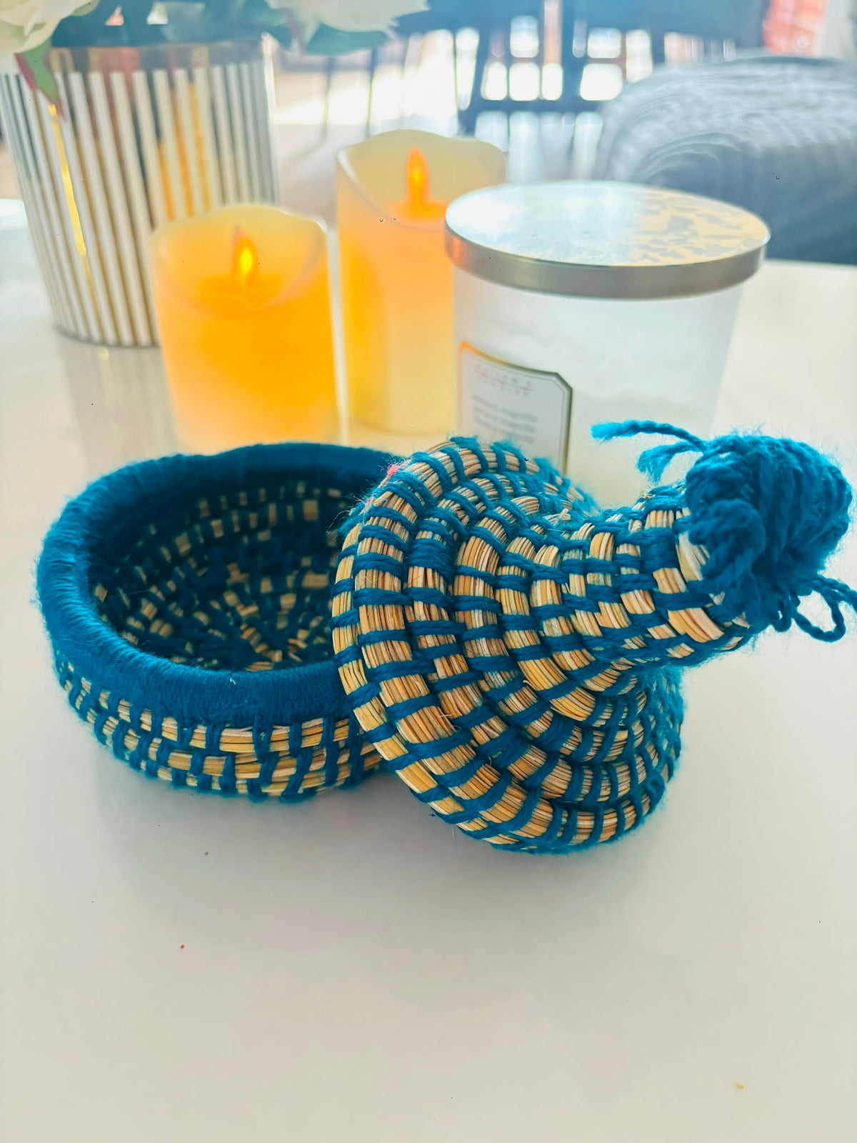 Atlas Woven Lidded Basket
