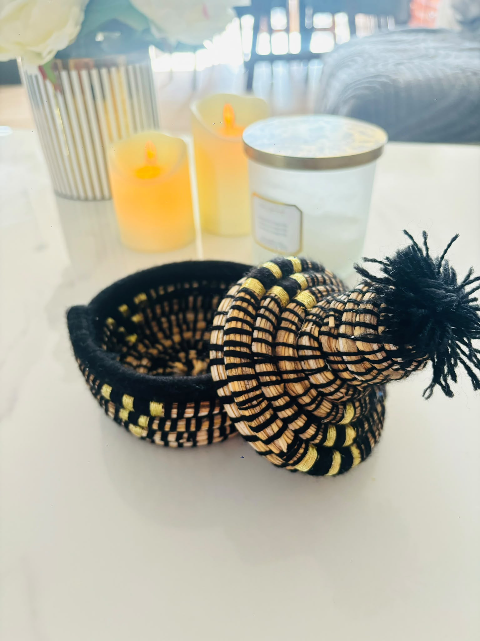 Atlas Woven Lidded Basket