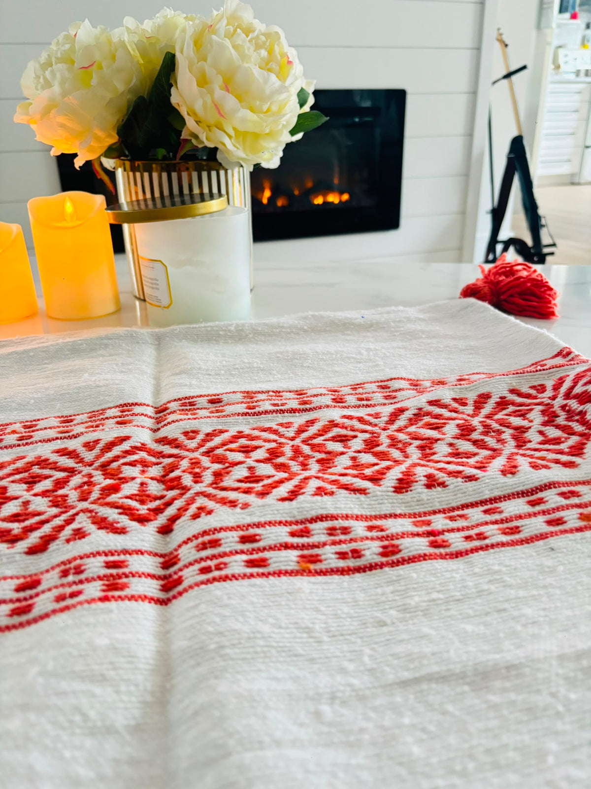 Handwoven Moroccan Pom