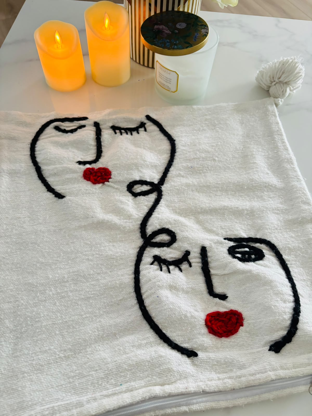 Handwoven Moroccan Pom