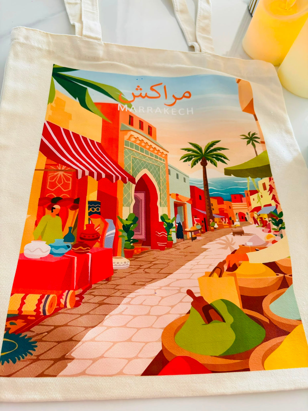 Morocco City Tote Bag