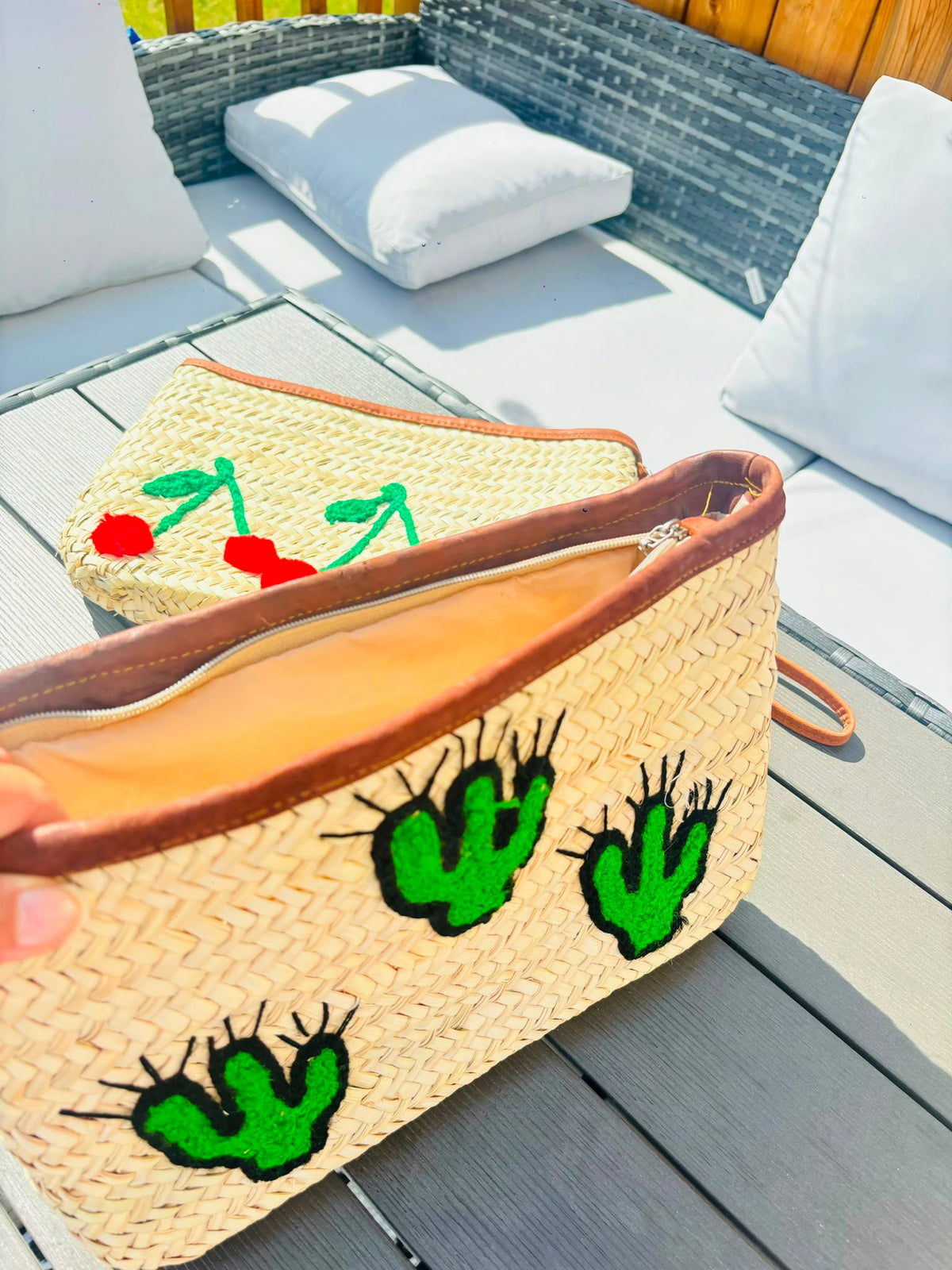 Handwoven Straw Clutch
