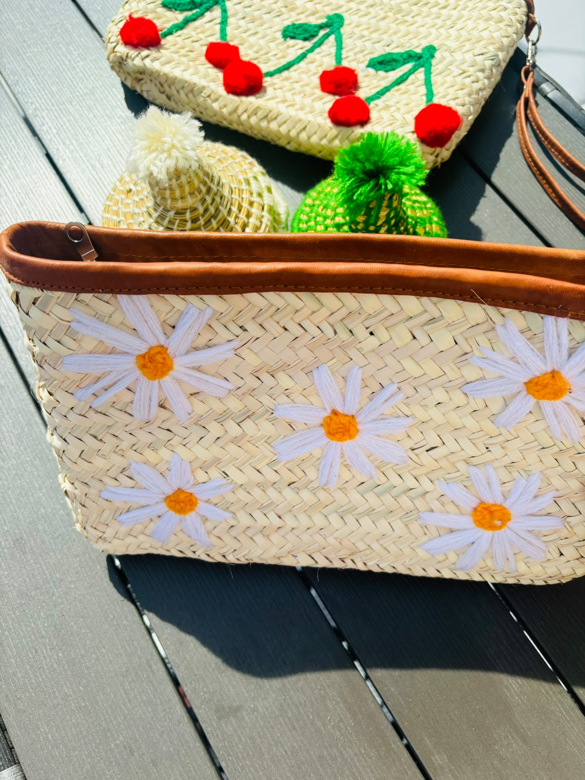 Handwoven Straw Clutch