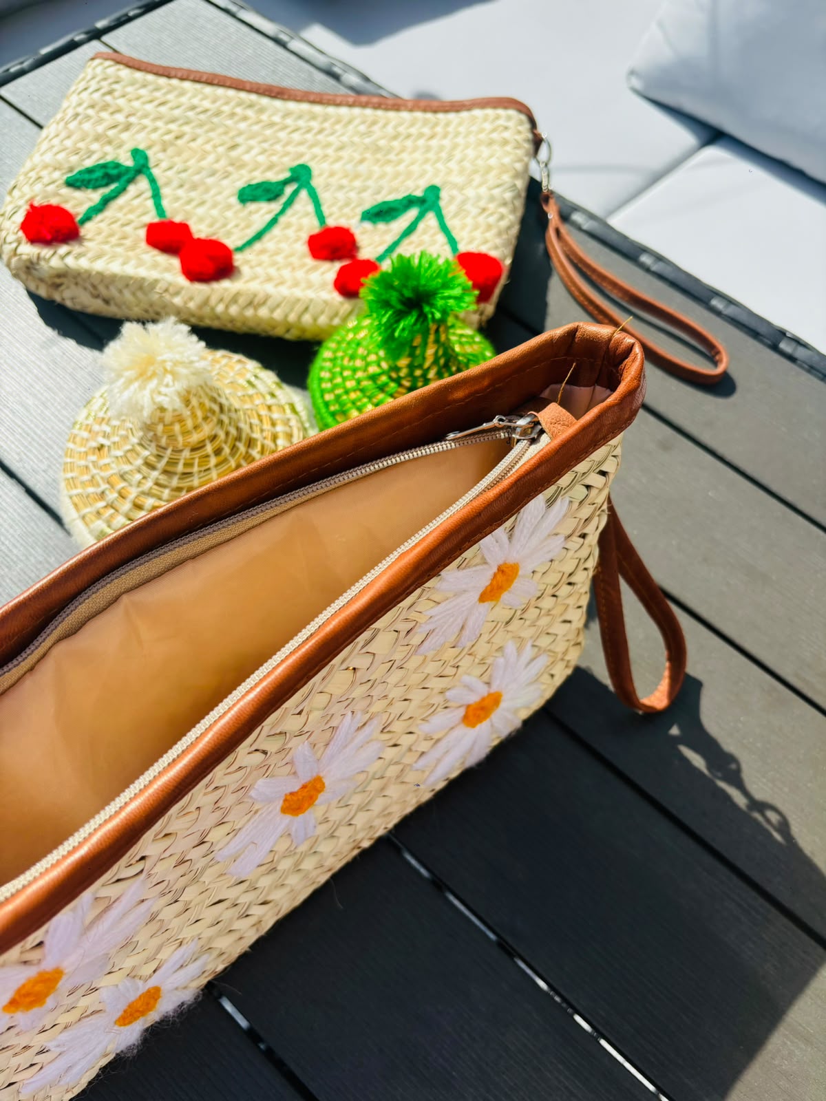 Handwoven Straw Clutch