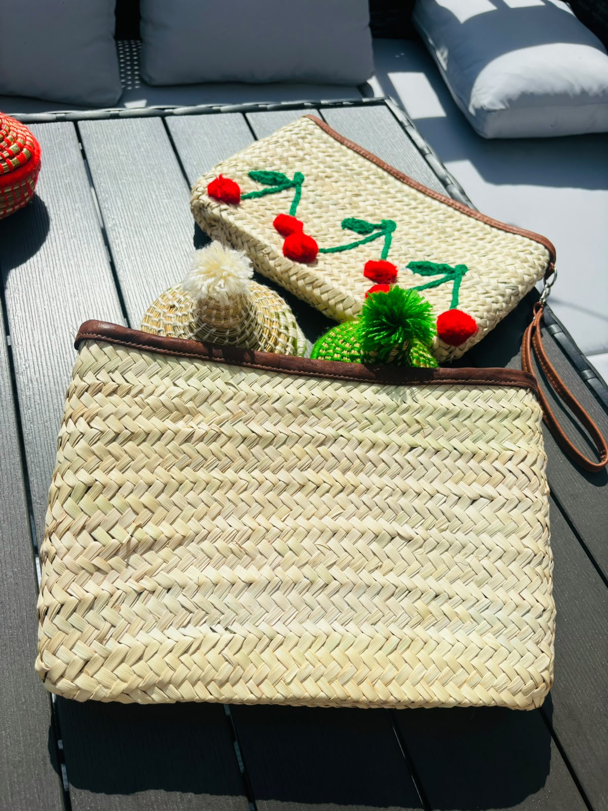 Handwoven Straw Clutch