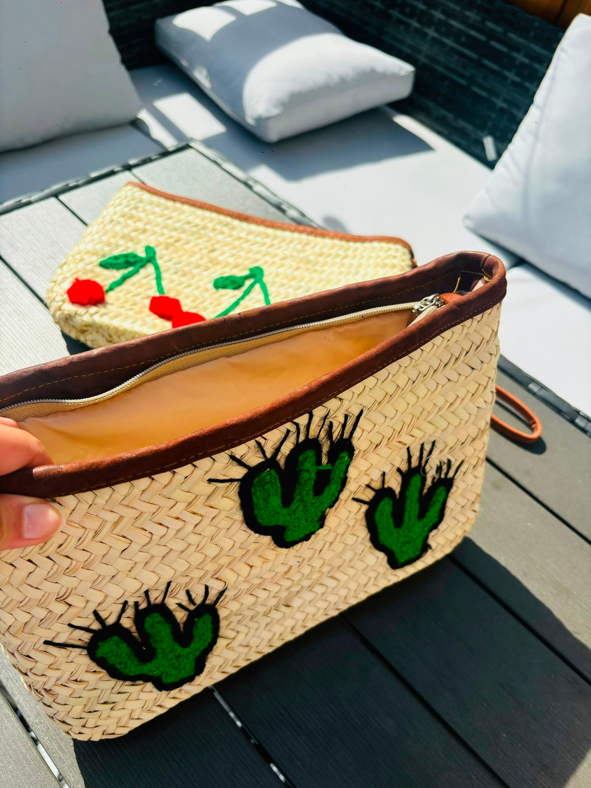 Handwoven Straw Clutch