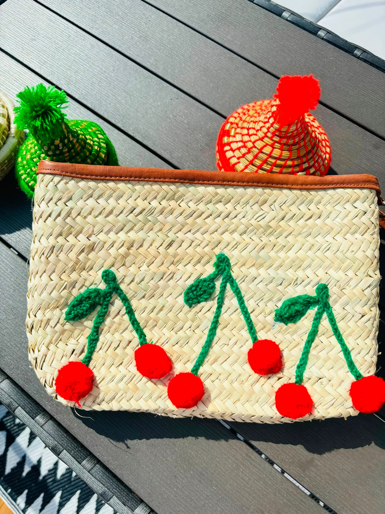 Handwoven Straw Clutch