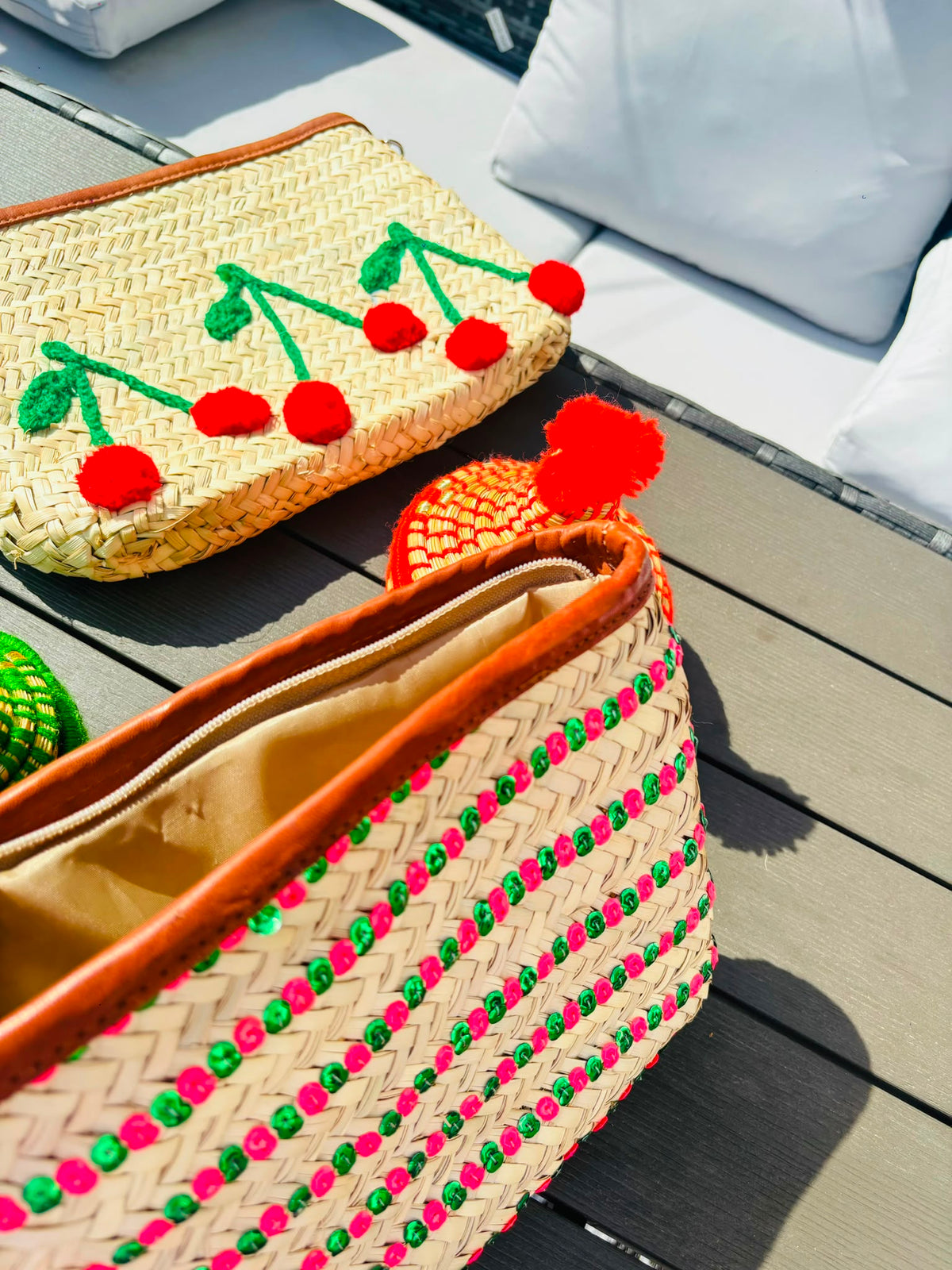Handwoven Straw Clutch